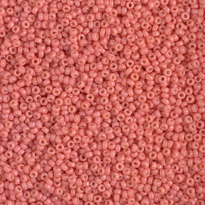 MIYUKI #15 Seed Bead - 15-4464 - DURACOAT Opaque Dyed Rose - 10 gms