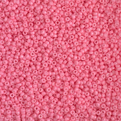 MIYUKI #15 Seed Bead - 15-4488 - DURACOAT Opaque Party Pink - 10 gms