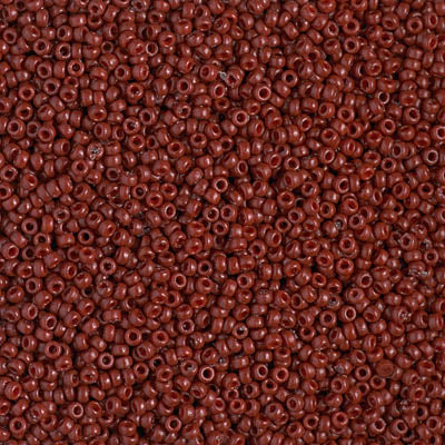 MIYUKI #15 Seed Bead - 15-4470 - DURACOAT Opaque Dyed Brick - 10 gms