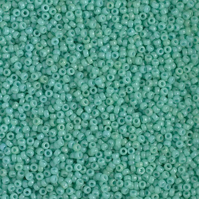 MIYUKI #15 Seed Bead - 15-4475 - DURACOAT Opaque Dyed Turquoise - 10 gms