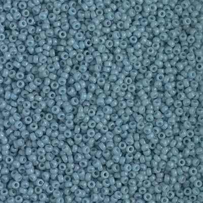 MIYUKI #15 Seed Bead - 15-4479 - DURACOAT Opaque Dyed Slate - 10 gms
