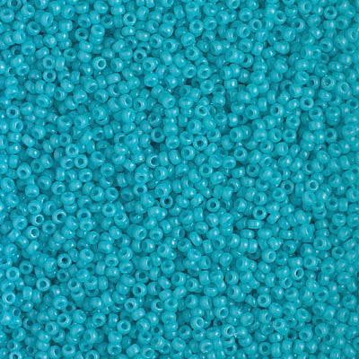 MIYUKI #15 Seed Bead - 15-4480 - DURACOAT Opaque Dyed Ocean - 10 gms