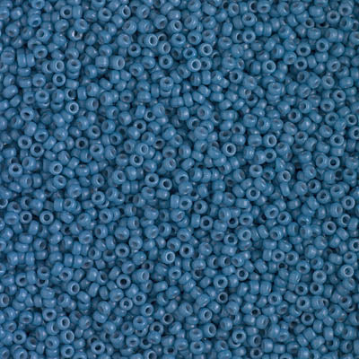 MIYUKI #15 Seed Bead - 15-4485 - DURACOAT Opaque Dark Blue - 10 gms