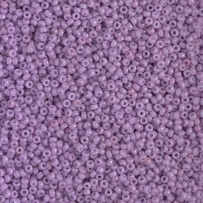 MIYUKI #15 Seed Bead - 15-4486 - DURACOAT Opaque Lilac - 10 gms