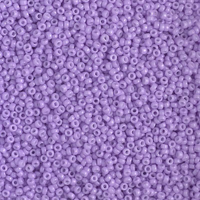MIYUKI #15 Seed Bead - 15-4488 - DURACOAT Opaque Pale Purple - 10 gms