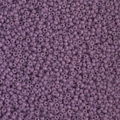 MIYUKI #15 Seed Bead - 15-4489 - DURACOAT Opaque Dyed Purple - 10 gms