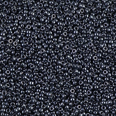 MIYUKI #15 Seed Bead - 15-451 - Gunmetal - 10 gms