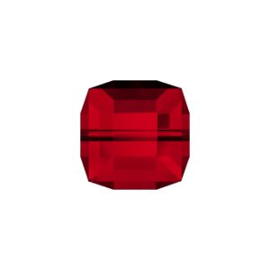 Swarovski 5601 - Cube - 4mm - Siam - 10 pcs