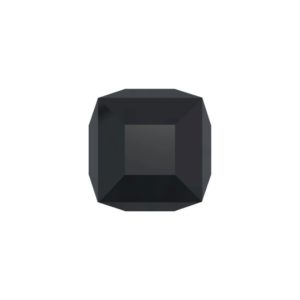 Swarovski 5601 - Cube - 4mm - Jet - 10 pcs