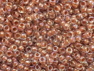 TOHO #8 Seeds - 1847 - Inside Colour Rainbow Crystal Light Mauve Lined - 10 gms