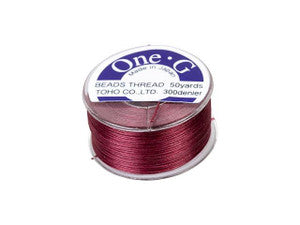 Toho One-G Beading Thread - 50 yards - Burgundy