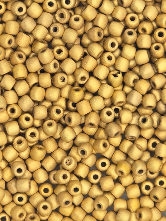 True 2 - 2mm Fire Polished Round Druks - 24Kt Brush Gold Plate - 100 pcs