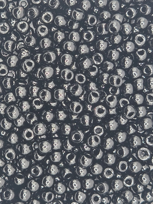 True 2 - 2mm Fire Polished Round Druks - Jet - 100 pcs