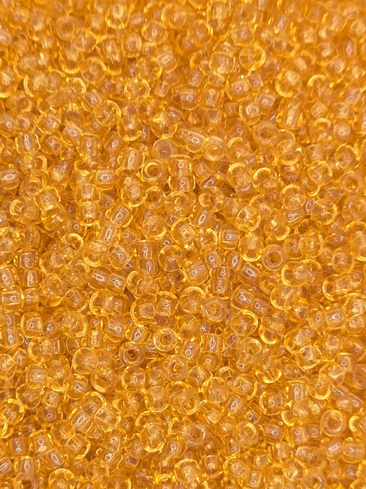 TOHO #15 Seeds - 2 - Transparent Light Topaz - 5 gms