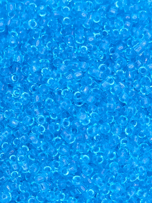 TOHO #15 Seeds - 3 - Transparent Aquamarine - 5 gms