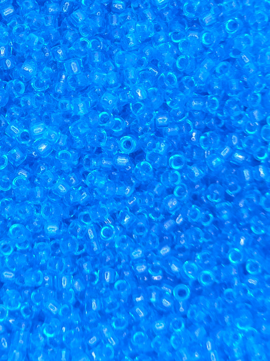 TOHO #15 Seeds - 3B - Transparent Dark Aquamarine - 5 gms