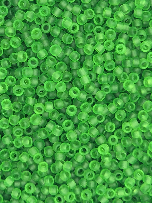 TOHO #15 Seeds - 7F - Transparent Frosted Peridot - 5 gms