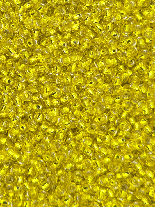 TOHO #15 Seeds - 32 - Silver Lined Lemon - 5 gms