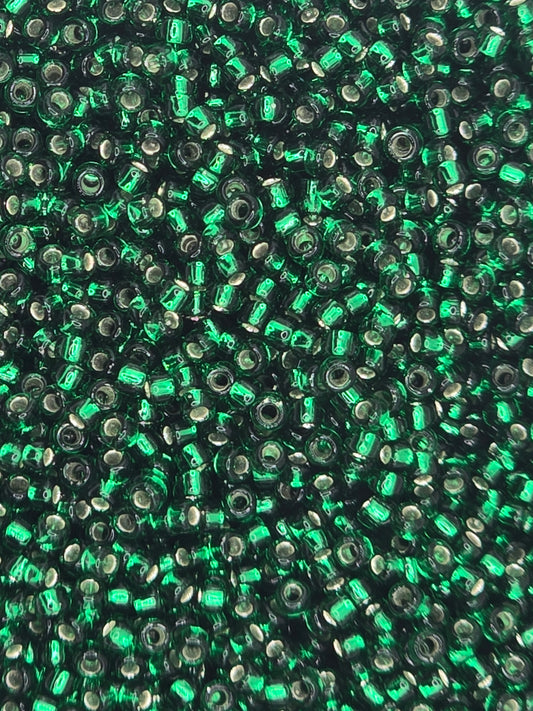 TOHO #15 Seeds - 36 - Silver Lined Green Emerald - 5 gms