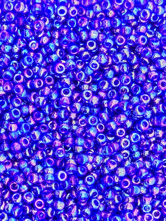 TOHO #15 Seeds - 87 - Transparent Rainbow Cobalt - 5 gms