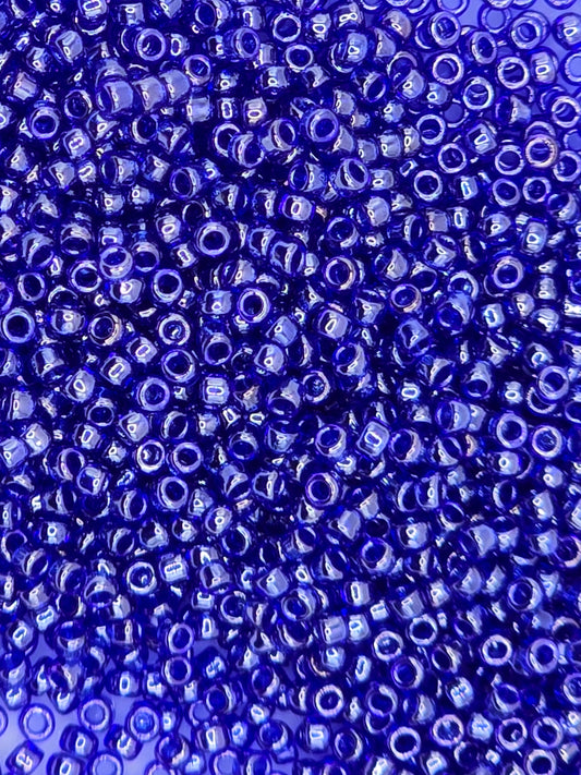 TOHO #15 Seeds - 116 - Transparent Luster Cobalt - 5 gms