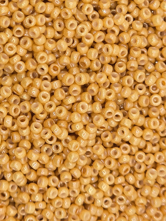TOHO #15 Seeds - 123D - Opaque Luster Dark Beige - 5 gms