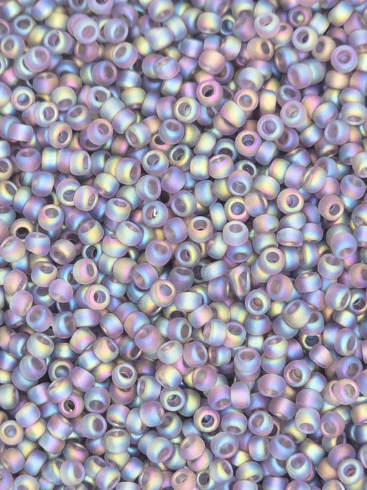 TOHO #15 Seeds - 166DF - Transparent Rainbow Frosted Light Tanzanite - 5 gms