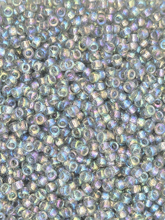 TOHO #15 Seeds - 176 - Dyed Rainbow Black Diamond - 5 gms