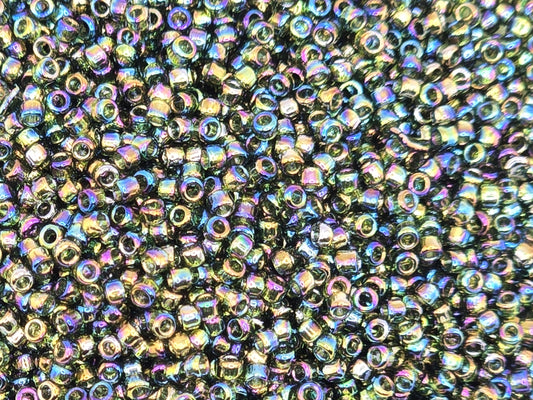 TOHO #15 Seeds - 180 - Transparent Rainbow Olivine - 5 gms