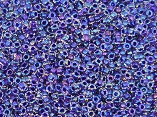 TOHO #15 Seeds - 181 - Inside Colour Rainbow Crystal/Tanzanite Lined - 5 gms