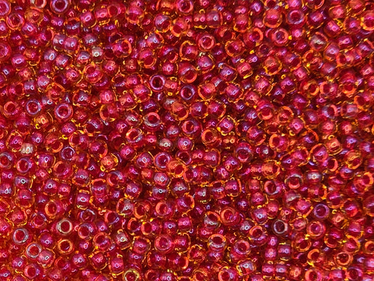TOHO #15 Seeds - 241 - Inside Colour Rainbow Light Topaz/Mauve - 5 gms
