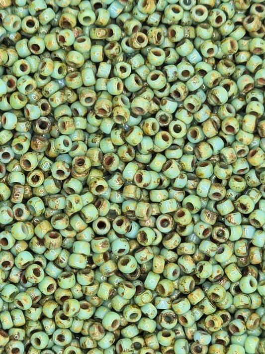 TOHO #15 Seeds - Y307 - HYBRID Turquoise Picasso - 5 gms