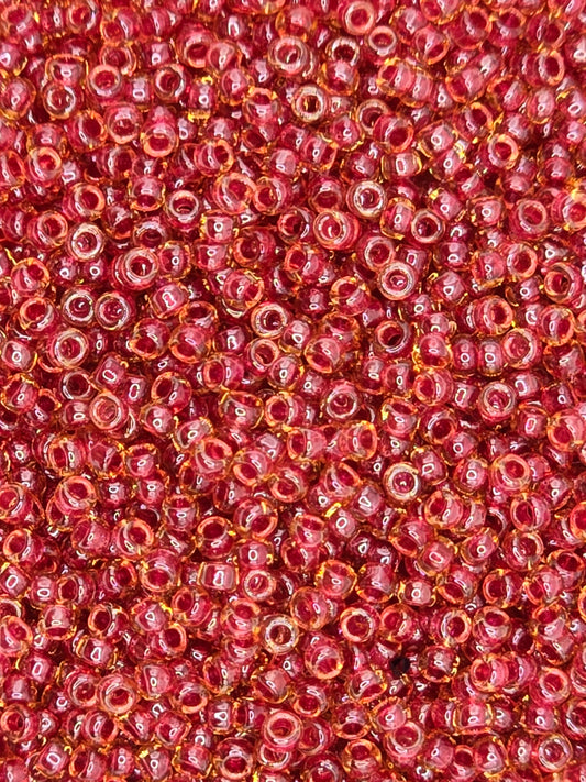 TOHO #15 Seeds - 365 - Inside Colour Light Topaz/Pomegranate - 5 gms