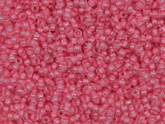 TOHO #15 Seeds - 379 - Inside Colour Crystal/Cotton Candy Lined - 5 gms