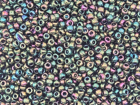 TOHO #15 Seeds - 508 - Higher Metallic Iris Olivine - 5 gms