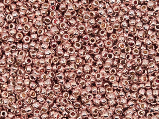 TOHO #15 Seeds - PF552 - Permanent Finish Galvanized Sweet Blush - 5 gms
