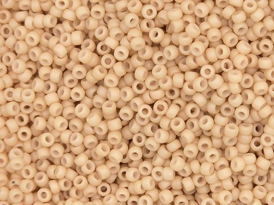 TOHO #15 Seeds - 763 - Opaque Pastel Frosted Apricot - 5 gms