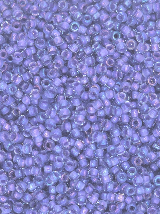 TOHO #15 Seeds - 934 - Inside Colour Light Sapphire/Opaque Purple - 5 gms
