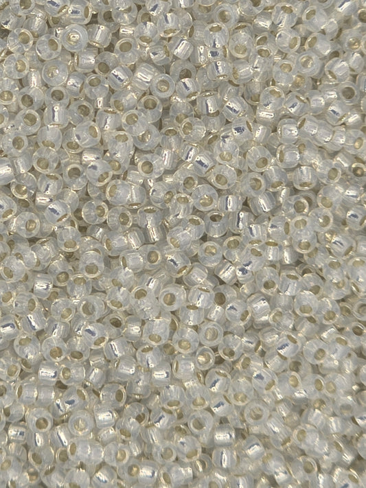 TOHO #15 Seeds - 2100 - Silver Lined Milky White - 5 gms
