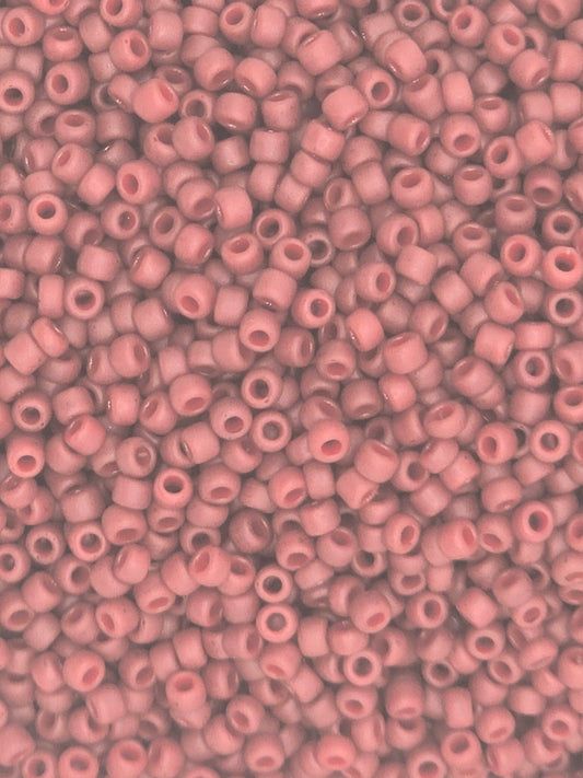 TOHO #15 Seeds - 2609F - Semi Glazed Dark Red - 5 gms