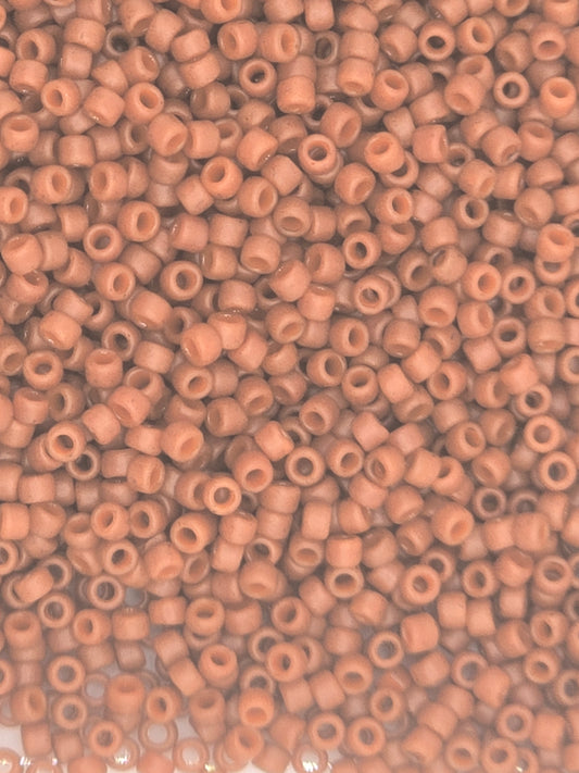 TOHO #15 Seeds - 2610F - Semi Glazed Burnt Orange - 5 gms