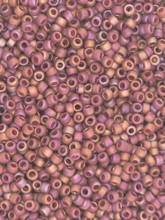 TOHO #15 Seeds - 2639F - Semi Glazed Rainbow Dark Red - 5 gms