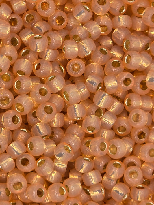 TOHO #8 Seeds - 2111 - Silver Lined Milky Peach - 10 gms