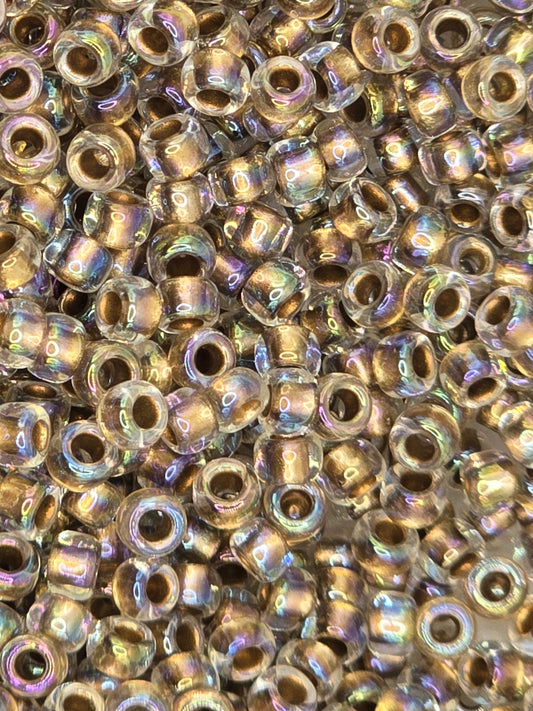 TOHO #8 Seeds - 994 - Gold Lined Crystal Rainbow - 10 gms