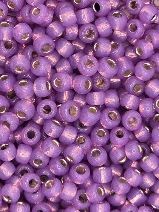TOHO #8 Seeds - 2108 - Silver Lined Milky Amethyst - 10 gms