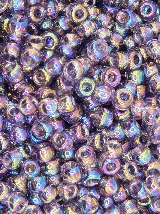 TOHO #8 Seeds - 166D - Transparent Rainbow Sugar Plum - 10 gms