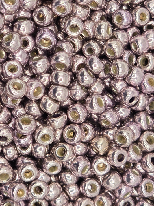 TOHO #8 Seeds - PF553F - Permanent Finish Galvanized Lilac - 10 gms