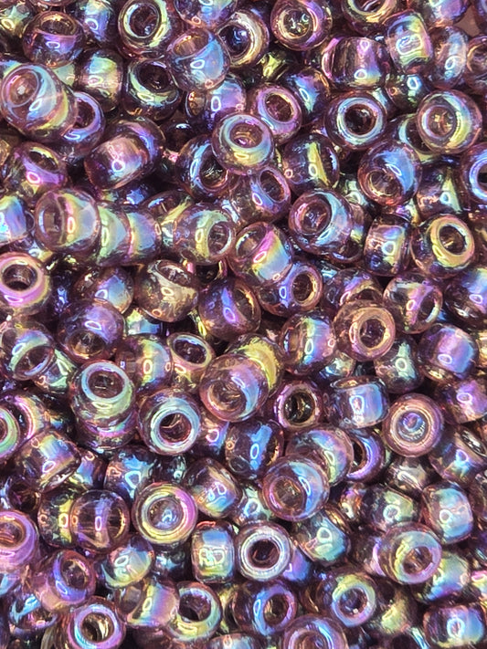 TOHO #8 Seeds - 166B - Transparent Rainbow Medium Amethyst - 10 gms