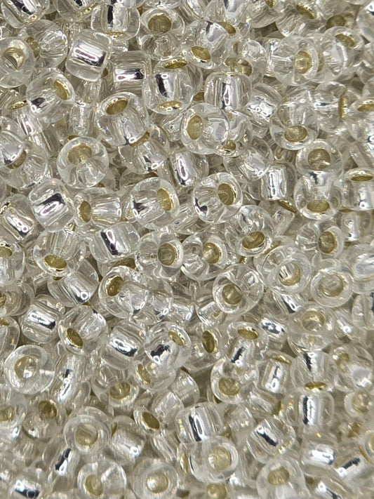 TOHO #8 Seeds - 21 - Silver Lined Crystal - 10 gms