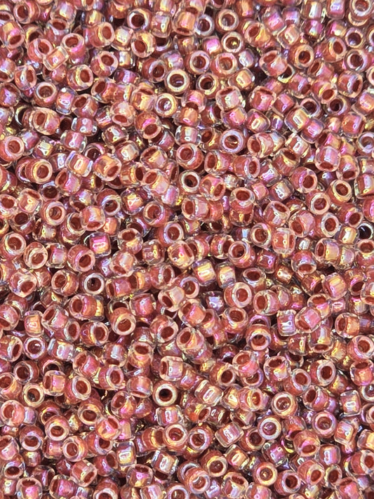 TOHO #15 Seeds - 784 - Inside Colour Rainbow Crystal/Sandstone Lined - 5 gms